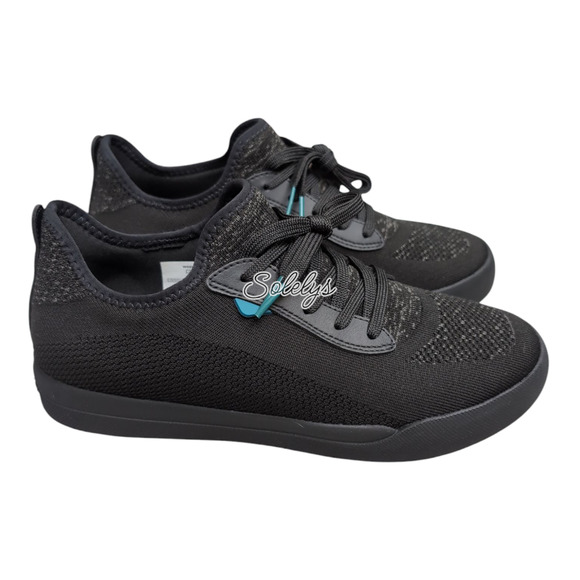 Vessi Weekend Mens 9 Asphalt Black on Black Waterproof Dyma-Tex Knit Sneaker - Picture 4 of 13